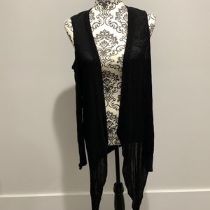 Torrid, black sweater with arm cutouts in the sleeve, size:2